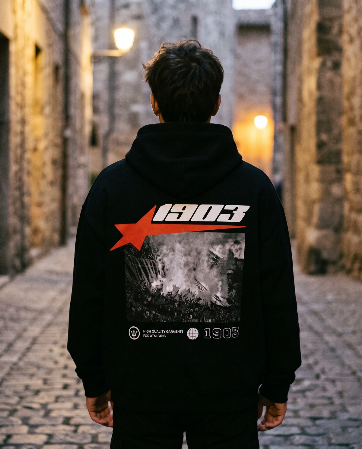 Afición Hoodie negro - lifestyle
