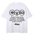 LUCHAN COMO HERMANOS T-SHIRT Blanco