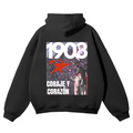 CORAJE Y CORAZÓN HOODIE Negro