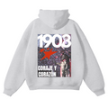 CORAJE Y CORAZÓN HOODIE Gris