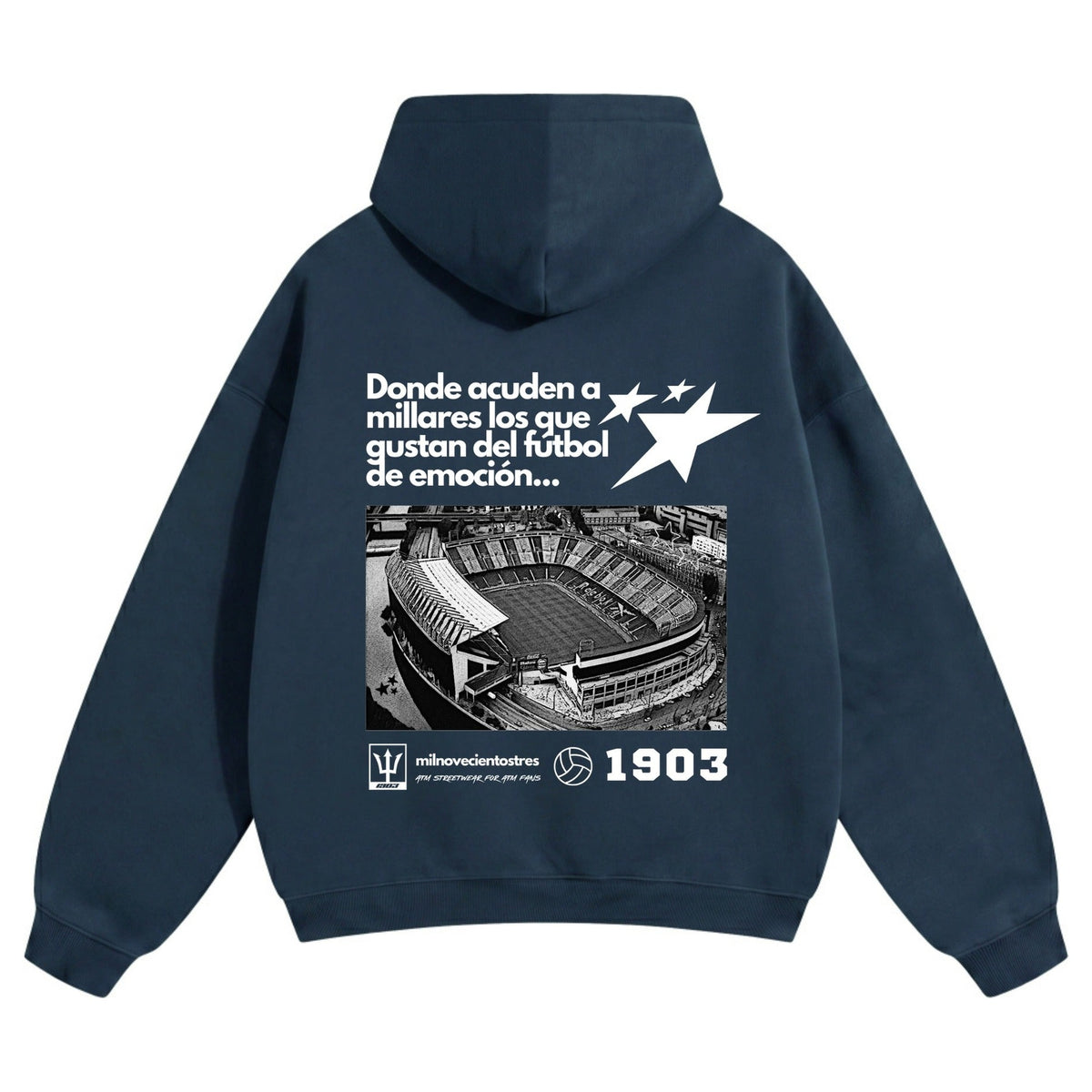 Sudadera con capucha Calderón azul marino