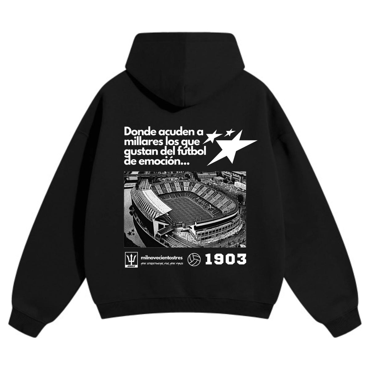 Sudadera con capucha Calderón negra