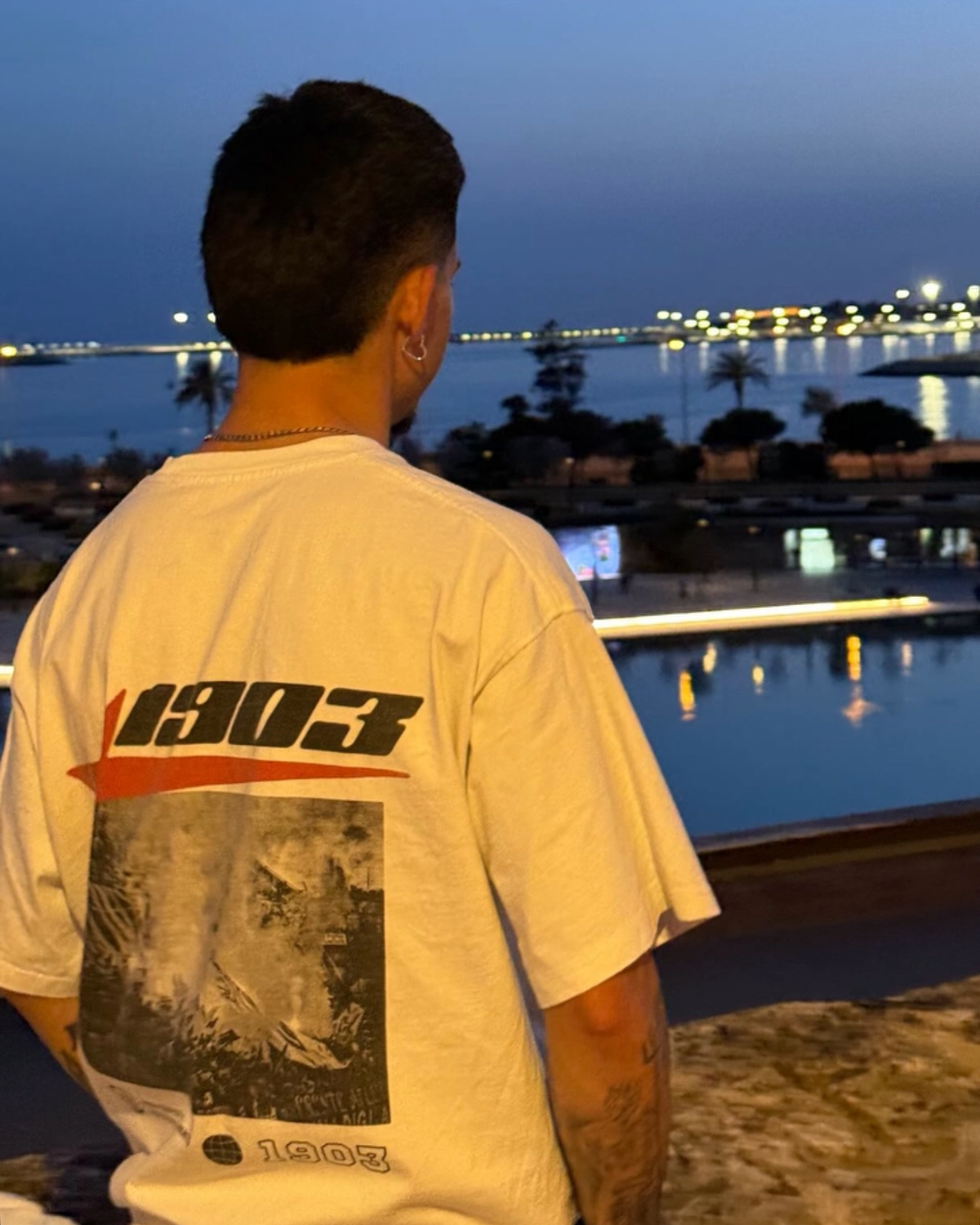 Camiseta Afición blanca puesta