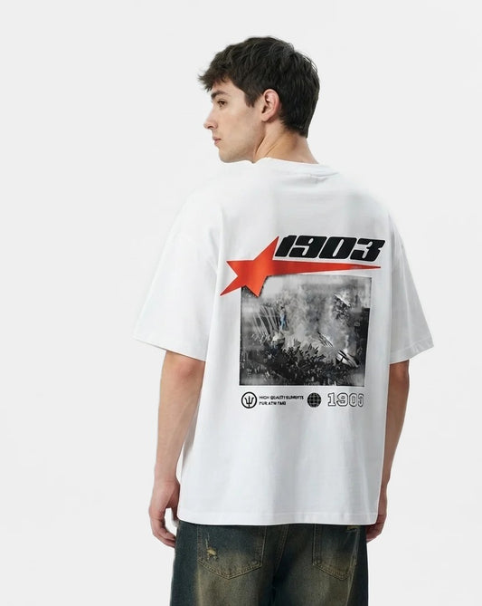 Camiseta Afición blanca puesta, estudio