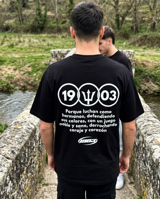LUCHAN COMO HERMANOS T-SHIRT puesta